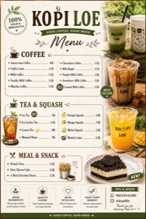 Menu Tersedia
